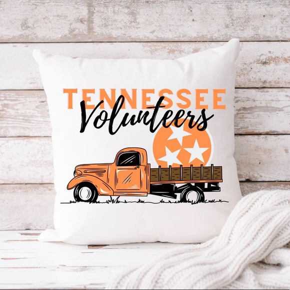 mackinac island designs Other - Tennessee Volunteers Vintage Truck Toss Pillow 15x15 Cover only
